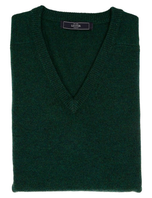 Jersey pico verde musgo