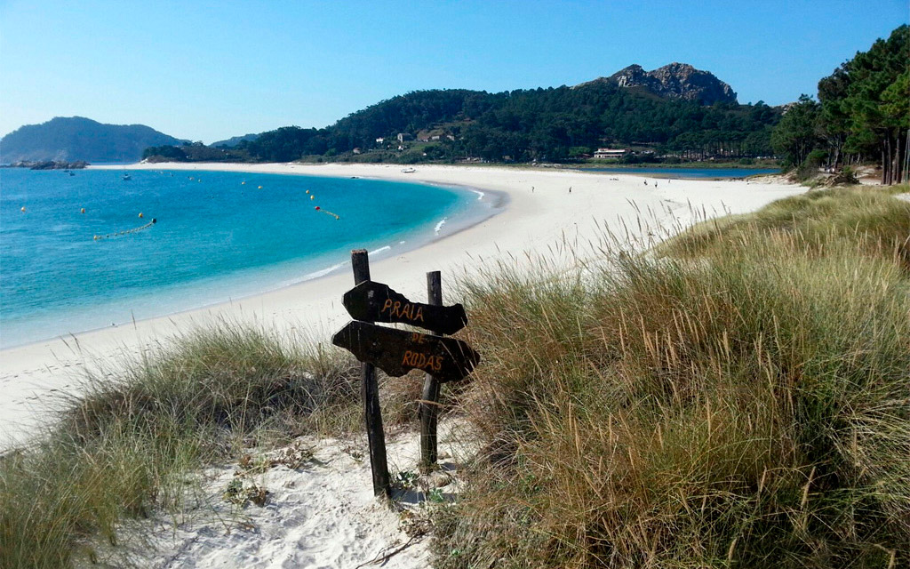 Playa de Rodas en las Islas Cíes